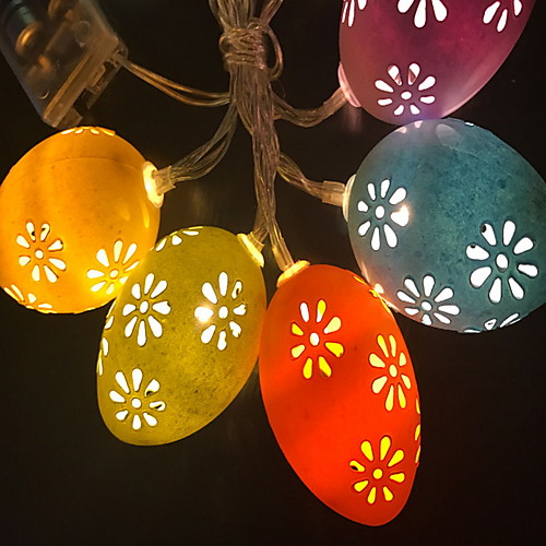 

3m String Lights 20 LEDs 1pc Daylight Easter Day Easter Egg Batteries Powered