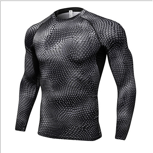 

Men's EU / US Size Graphic Solid Colored T-shirt Daily Round Neck Red / Blue / White / Black / Gray / Long Sleeve
