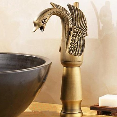 

Bathroom Sink Faucet - Widespread Electroplated Centerset Single Handle One HoleBath Taps