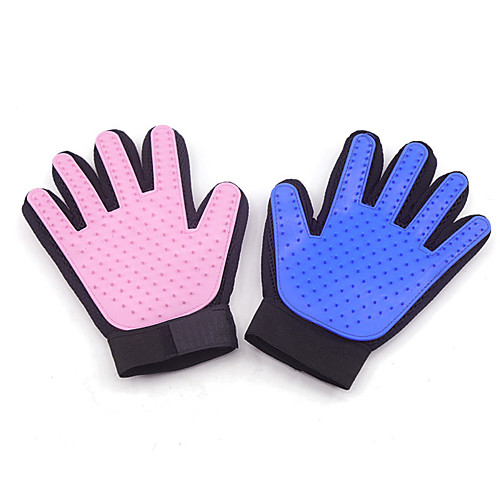

Dog Cat Cleaning Pet Hair Remover Shower & Bath Accessories Silicone Baths Portable Pet Grooming Supplies Pink Blue