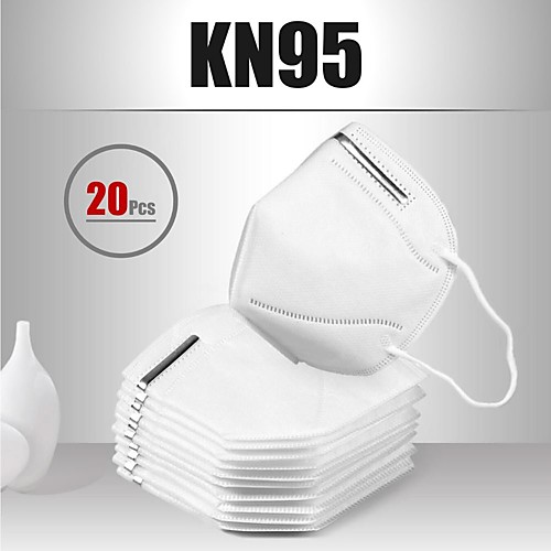 

20 pcs KN95 CE EN149:2001 Standard Mask Face Mask Respirator Protection Melt Blown Fabric Filter CE Certification High Quality Men's Women's White / Filtration Efficiency (PFE) of >95%