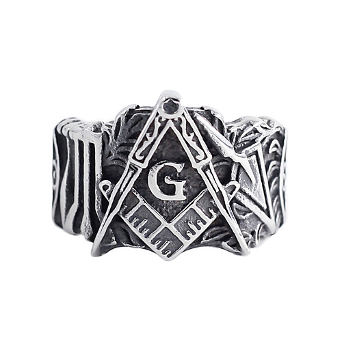 

Male Band Ring 1 pc Silver Stainless Steel Punk Daily Wear Jewelry Mixed Color
