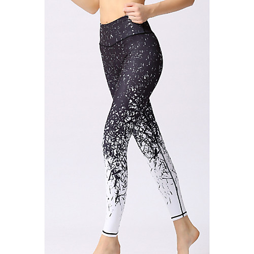 

Women's Basic Legging - Color Block, Print Mid Waist Red Blue White S M L