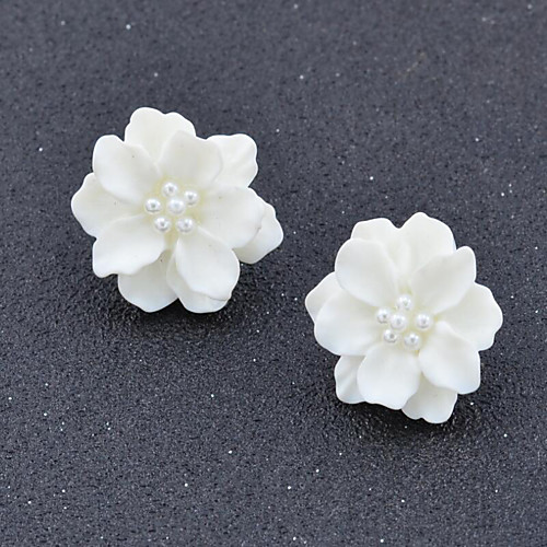

Women's Earrings Holiday Wedding Birthday Romantic Earrings Jewelry White For Holiday Date Street Birthday Party Festival 2-Piece