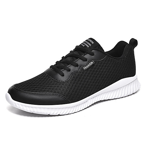 

Men's Tissage Volant Spring & Summer / Fall & Winter Casual Athletic Shoes Breathable Black and White / Light Grey / Black