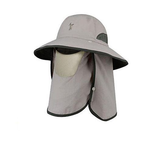 

Hiking Hat Fishing Hat Fisherman Hat Windproof Sunscreen UV Resistant Breathable Solid Color Chinlon Autumn / Fall Spring Summer for Men's Women's Camping / Hiking Hunting Fishing Dark Grey Army