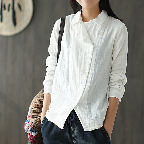 

Women's Daily Shirt - Solid Colored Yellow
