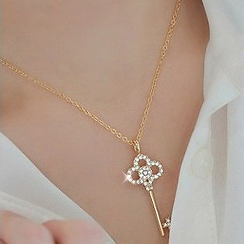 

Women's Pendant Necklace Necklace Friends European Romantic Casual / Sporty Sweet Chrome Gold 45 cm Necklace Jewelry 1pc For Street Festival