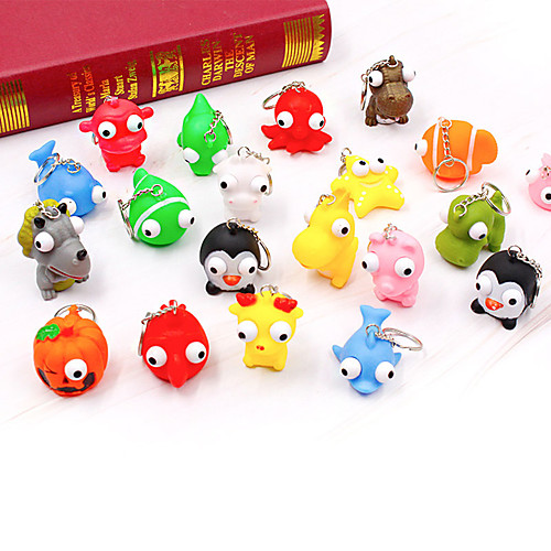 

Key Chain Creative Lovely Novelty Kawaii Silicone Metal Adults Children's All Toy Gift 1 pcs