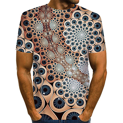 

Men's Daily Basic T-shirt - 3D Rainbow