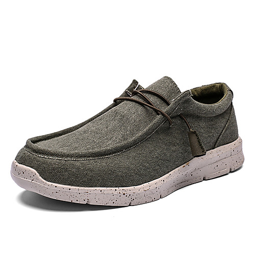 

Men's Mesh Summer / Spring & Summer Casual Loafers & Slip-Ons Running Shoes Breathable Army Green / Beige / Dark Blue
