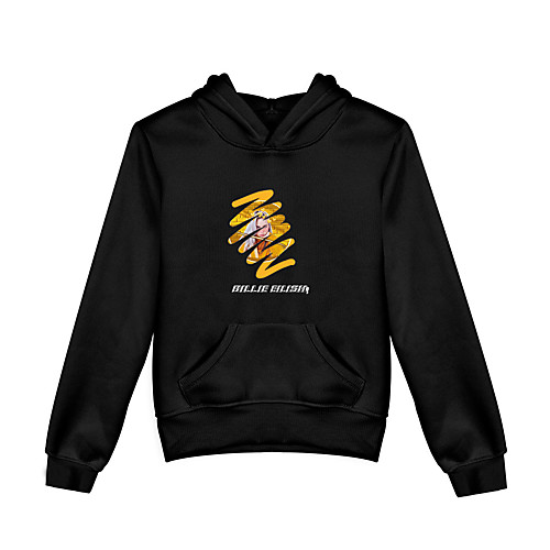 

Inspired by Cosplay Billie Eilish Cosplay Costume Hoodie Pure Cotton Print Hoodie For Boys'