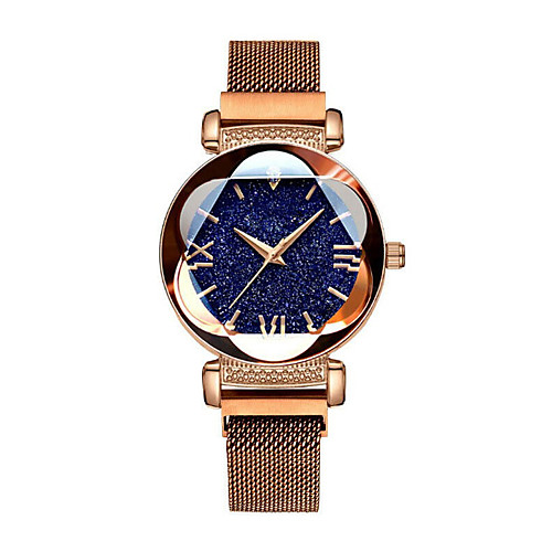 

Women's Quartz Watches Flower Casual Black Blue Gold Alloy Chinese Quartz Purple Gold Blue Water Resistant / Waterproof Cute Creative 30 m 1 pc Analog One Year Battery Life / Stainless Steel