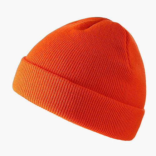 

Women's Basic Knitwear Floppy Hat-Solid Colored Purple Yellow Orange