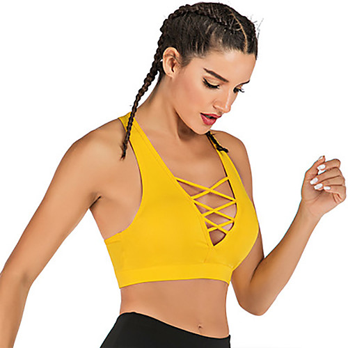 

Activewear Tops / Yoga Women's Training / Daily Wear Polyester Bandage / Gore Sleeveless High Vest