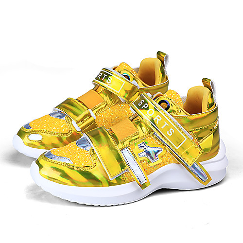 

Women's Flats Flat Heel Round Toe Buckle Synthetics Casual Walking Shoes Spring & Fall / Spring Purple / Yellow / Pink / Color Block