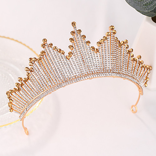 

Women's Hair Jewelry For Wedding Birthday Wedding Birthday Geometrical Crystal Alloy Gold 1 pc