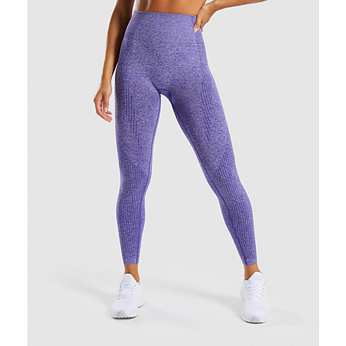

Women's Basic Legging - Solid Colored, Print Mid Waist Purple Dusty Rose Blue S M L