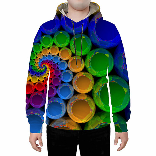 

Men's Basic Hoodie - 3D Rainbow US32 / UK32 / EU40