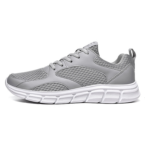 

Men's Mesh Fall / Spring & Summer Sporty / Casual Athletic Shoes Running Shoes / Walking Shoes Breathable Black / Black and White / Light Grey