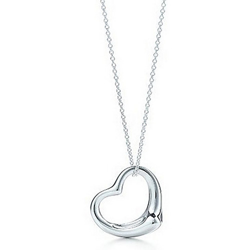 

Women's Pendant Necklace Necklace Friends European Romantic Casual / Sporty Sweet Chrome Silver 45 cm Necklace Jewelry 1pc For Street Festival