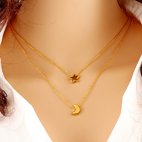 

Women's Pendant Necklace Necklace Friends European Romantic Casual / Sporty Sweet Chrome Gold 45 cm Necklace Jewelry 1pc For Street Festival