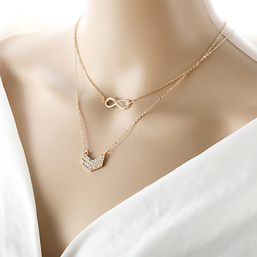 

Women's Pendant Necklace Necklace Friends European Romantic Casual / Sporty Sweet Chrome Gold 45 cm Necklace Jewelry 1pc For Street Festival