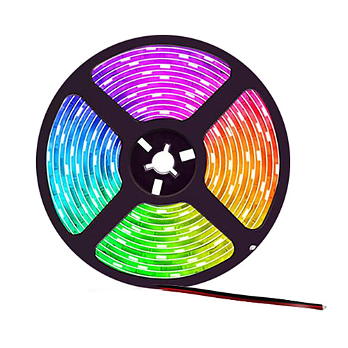 

5m Flexible LED Light Strips 300 LEDs SMD5050 10mm TV Background Light 1 set Warm White / White / Red Cuttable / Decorative / Self-adhesive 12 V