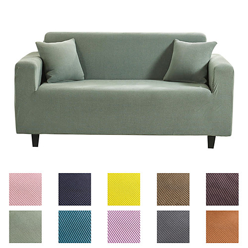

Luxury Fluffy Plush Dustproof All-powerful Slipcovers Stretch Sofa Cover Super Soft Fabric Couch Cover with One Free Pillow Case