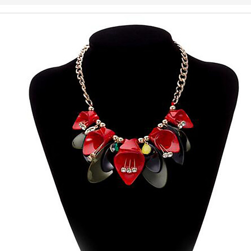 

Women's Chain Necklace Classic Flower Fashion Resin Chrome Rainbow 50 cm Necklace Jewelry 1pc For