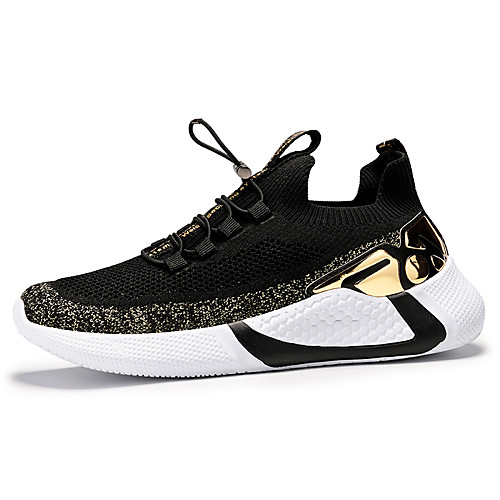 

Men's Tissage Volant Fall / Spring & Summer Sporty / Casual Athletic Shoes Running Shoes / Walking Shoes Breathable Black / Gold / Black / Silver