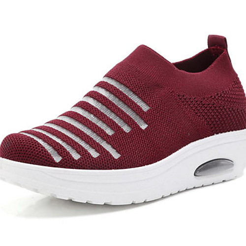 

Women's Athletic Shoes Flat Heel Round Toe Mesh Running Shoes Spring & Summer Purple / Red / Black