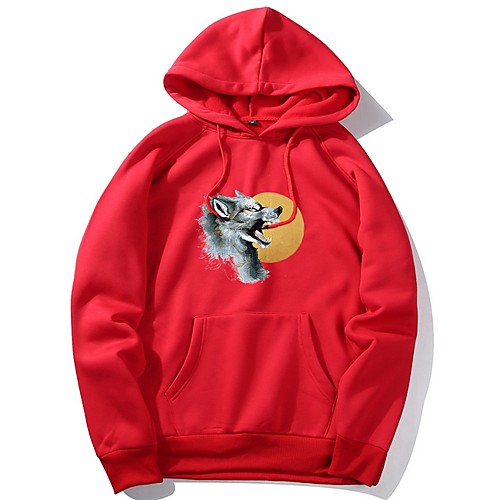 

Men's Casual Hoodie - Print Yellow US32 / UK32 / EU40