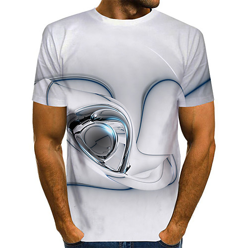 

Men's Daily Basic T-shirt - 3D White