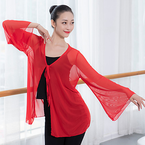 

Ballet Tops Women's Training / Performance Tulle Bandage Long Sleeve Coat