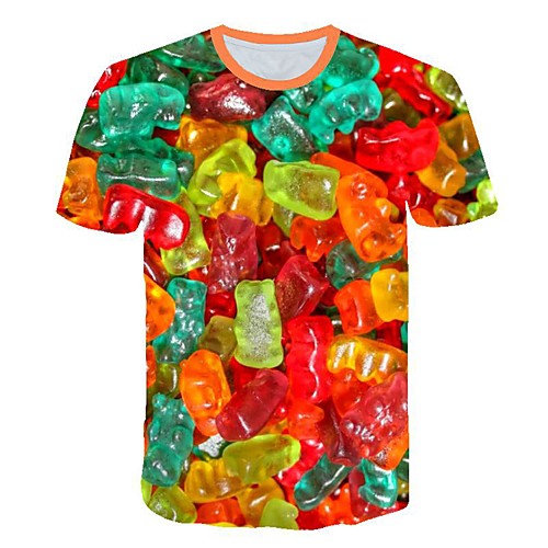

Men's Daily T-shirt - 3D Print Rainbow