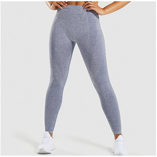 

Women's Yoga Basic Legging - Solid Colored, Print High Waist Purple Blushing Pink Green S M L