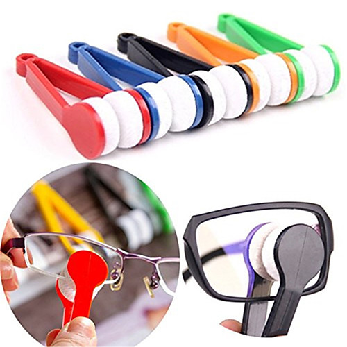 

5pcs Microfiber Mini Sun Glasses Eyeglass Clean Brush Cleaning Spectacles Tool