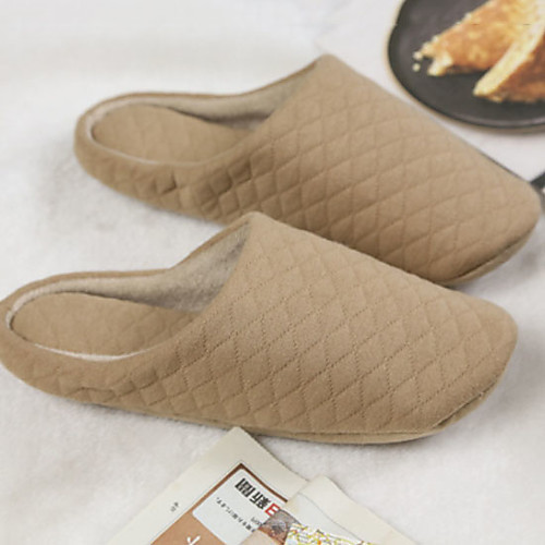

Women's Slippers & Flip-Flops Flat Heel Round Toe PU Spring & Summer Beige