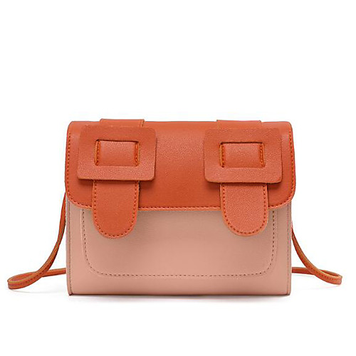 

Women's PU Crossbody Bag Color Block Yellow / Orange / Beige