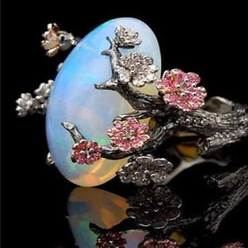 

Women's Ring 1 Piece White Alloy Elegant Holiday European Holiday Wedding Party Jewelry