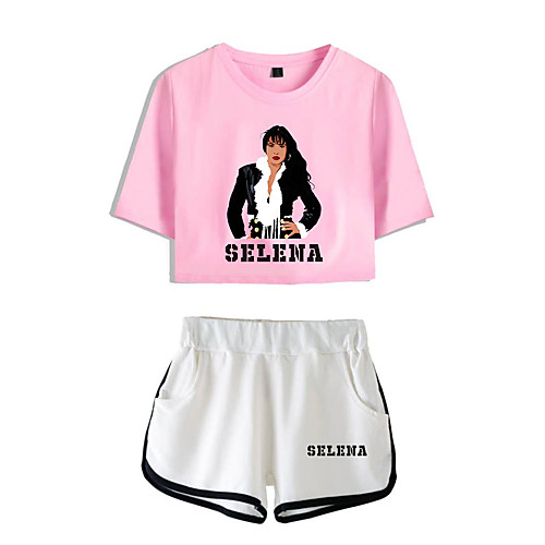 

Inspired by Cosplay Selena quintanilla Pants Cosplay Costume Pure Cotton Print 2-Piece Printing Shorts For Men's / Women's / Hoodie / Hoodie