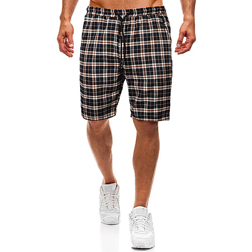 

Men's Basic Shorts Pants - Plaid / Checkered Classic Navy Blue US34 / UK34 / EU42 US36 / UK36 / EU44 US38 / UK38 / EU46