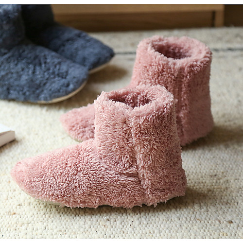 

Women's Slippers & Flip-Flops Flat Heel Round Toe Canvas Fall & Winter Pink / Gray