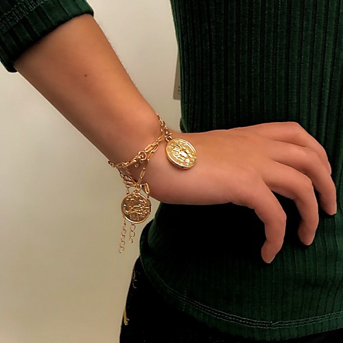 

Women's Bracelet Classic Wedding Birthday Vintage Theme European Trendy Casual / Sporty Ethnic French Alloy Bracelet Jewelry Gold / Silver For Date Festival