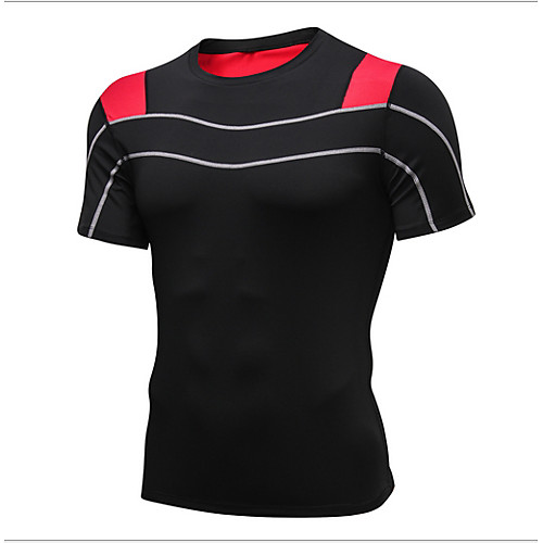 

Men's Daily T-shirt - Color Block Red