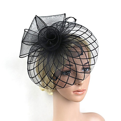 

Net Fascinators with Flower 1 Piece Tea Party / Horse Race Headpiece