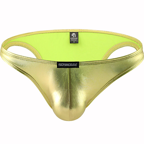 

Men's Basic Briefs Underwear - Normal Low Waist Gold Silver M L XL