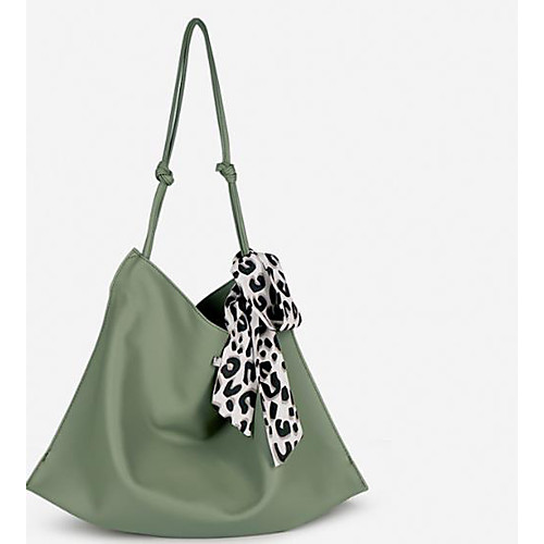 

Women's PU Top Handle Bag Solid Color Almond / Green / Black