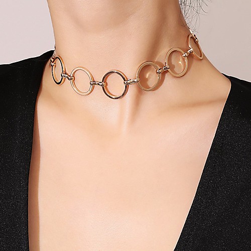 

Women's Necklace Friends European Romantic Casual / Sporty Sweet Chrome Gold Silver 33 cm Necklace Jewelry 1pc For Street Festival